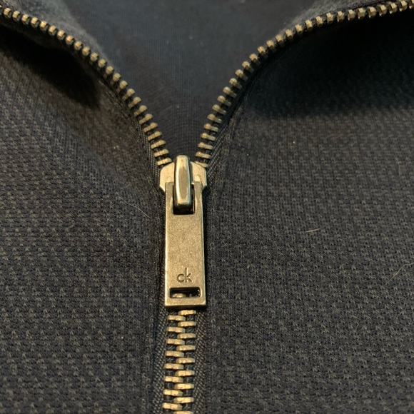 Men’s CK Zip-Up Sweater Size Large - Picture 3 of 3